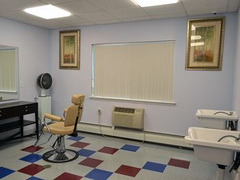 On-site hair salon